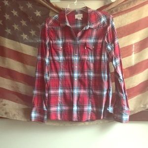 Plaid button up shirt